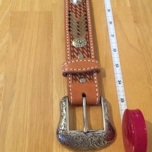 Leather belt